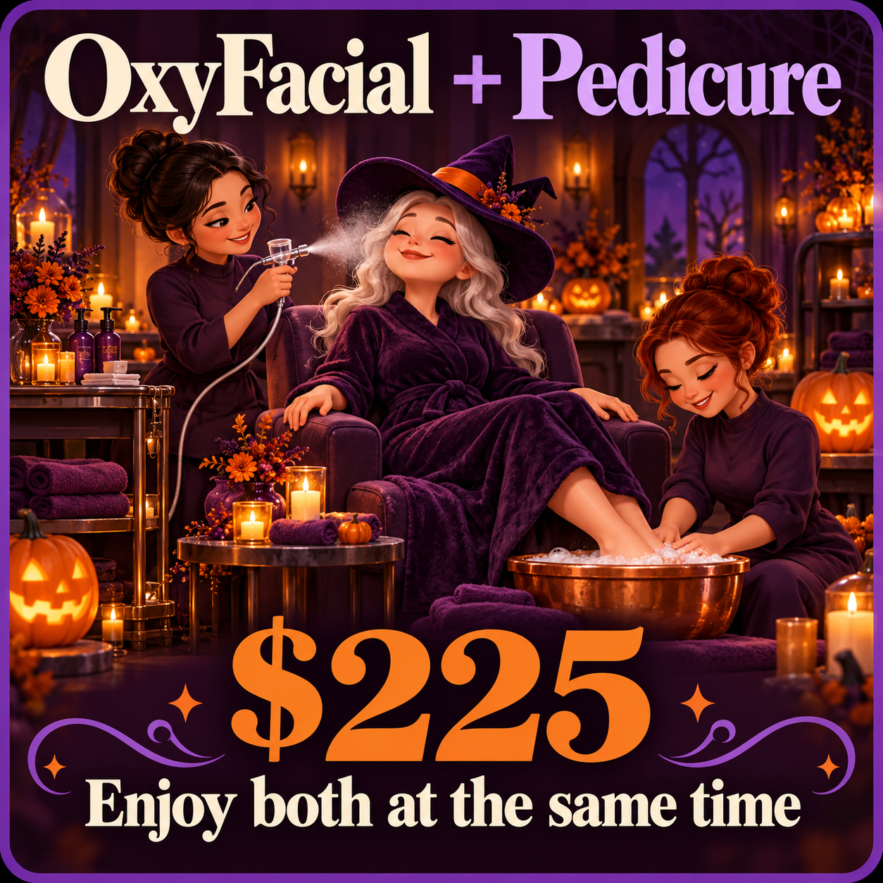 OxyFacial + Pedicure event special