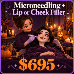 Microneedling + Lip or Cheek Filler